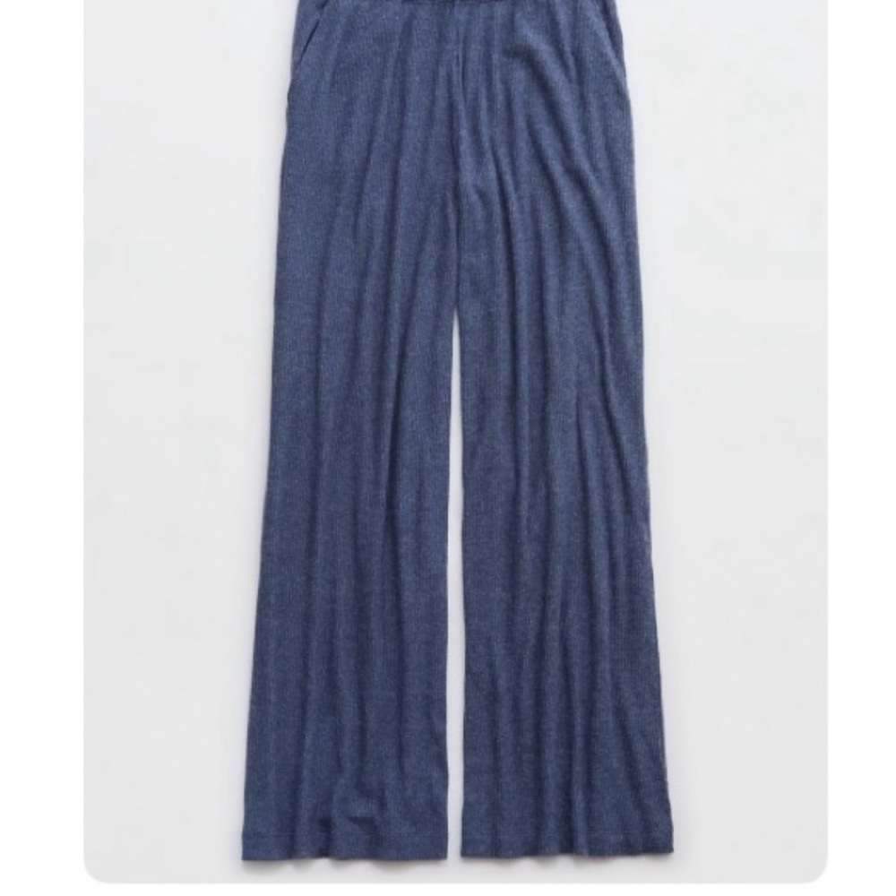 Aerie knit wide leg lounge pant!